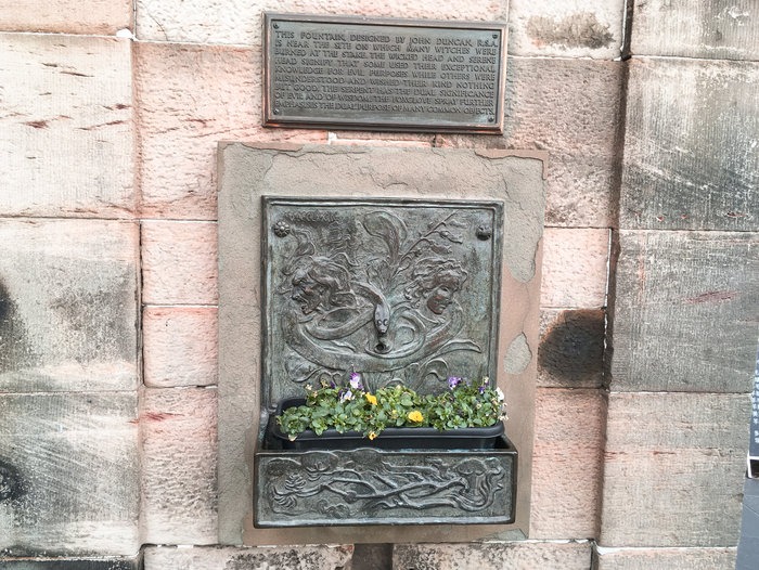 witches well edinburgh royal mile scotland